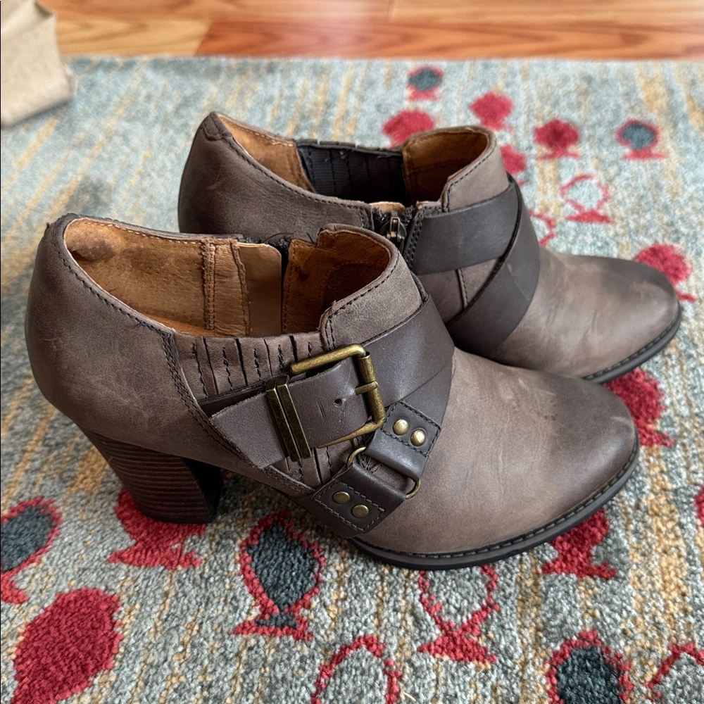 Brown Leather Ankle Boots
